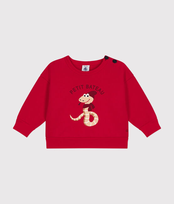 Baby-Sweatshirt aus Molton rot CORRIDA