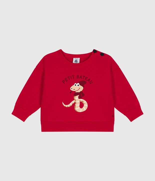 Baby-Sweatshirt aus Molton rot