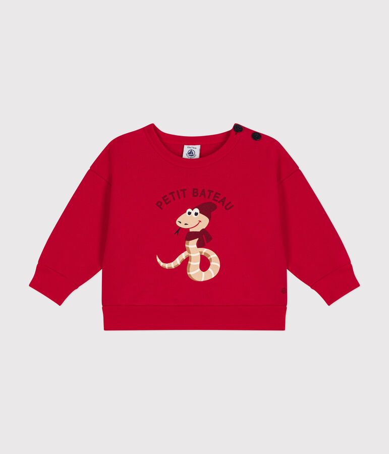 Baby-Sweatshirt aus Molton rot CORRIDA