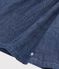 Kurzer Rock aus Denim mit Sternmotiv blau