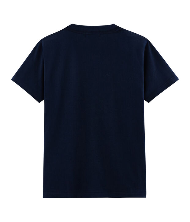 Unisex T-Shirt Postkarten-Motiv blau