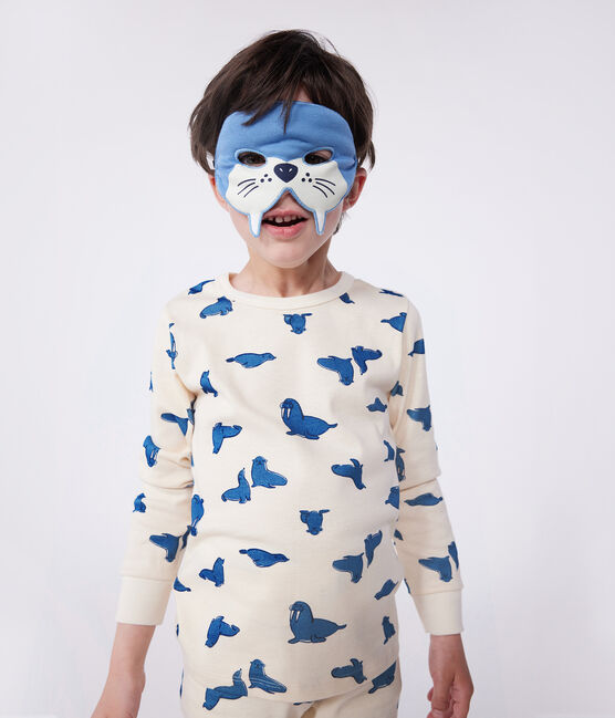 Kinder-Pyjama zum Verkleiden aus Baumwolle mit Walross-Motiv weiss AVALANCHE/ MULTICO