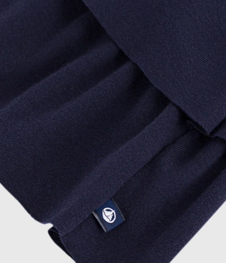 Kinder-Rock aus einfarbiger Baumwolle blau SMOKING