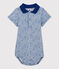 Baby-Body mit Polo-Kragen aus Baumwolle für Jungen grau POUSSIERE/blau SURF