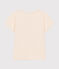 Kurzärmeliges Kinder-T-Shirt aus Jersey für Mädchen naturfarben AVALANCHE