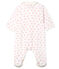 Baby Strampler aus gedoppeltem Jersey für Mädchen weiss MARSHMALLOW/rosa GRETEL