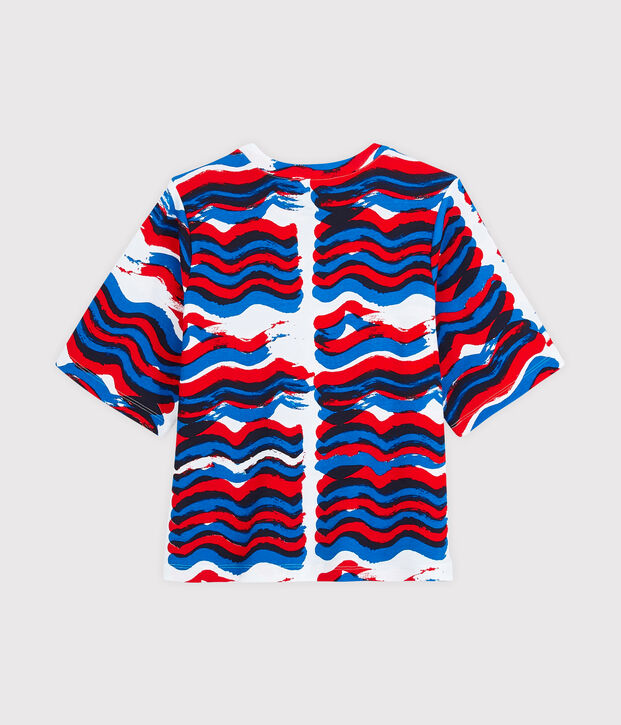 T-Shirt in einer Hy&egrave;res-Neuauflage f&uuml;r Damen weiss/vielfarbig