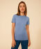 T-Shirt L’ICONIQUE aus Baumwolle mit rundem Ausschnitt für Damen blau BEACH