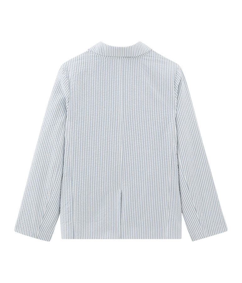 Kinderjacke Jungen blau/weiss