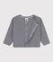 Baby-Cardigan aus Baumwolle blau SMOKING/weiss MARSHMALLOW