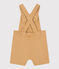 Kurze Baby-Latzhose aus farbigem Denim beige TOURONE