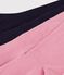 2er-Set Kinder-Strumpfhosen aus einfarbiger Baumwolle rosa/blau