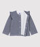 Baby-Cardigan aus Baumwolle blau SMOKING/weiss MARSHMALLOW