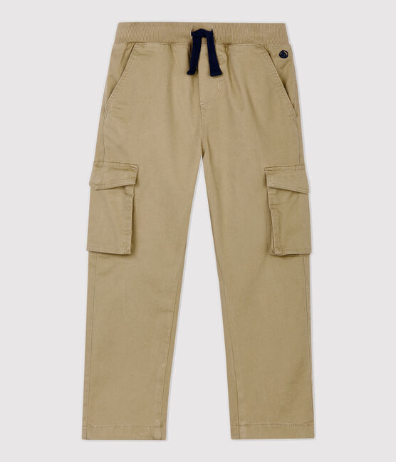 Kinder-Hose aus Gabardine in Regular Fit-Passform für Jungen beige JERRYCAN