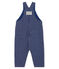 Lange gestreifte Baby-Latzhose aus Strick für Jungen blau SMOKING/weiss MARSHMALLOW