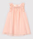 Kurzärmeliges Baby-Kleid aus Crêpe für Mädchen