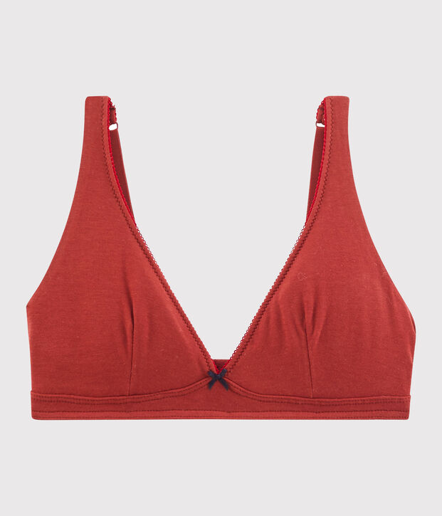 Bh aus extra feinem jersey braun