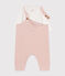 Baby Set, Latzhose aus Samt und body rosa SALINE
