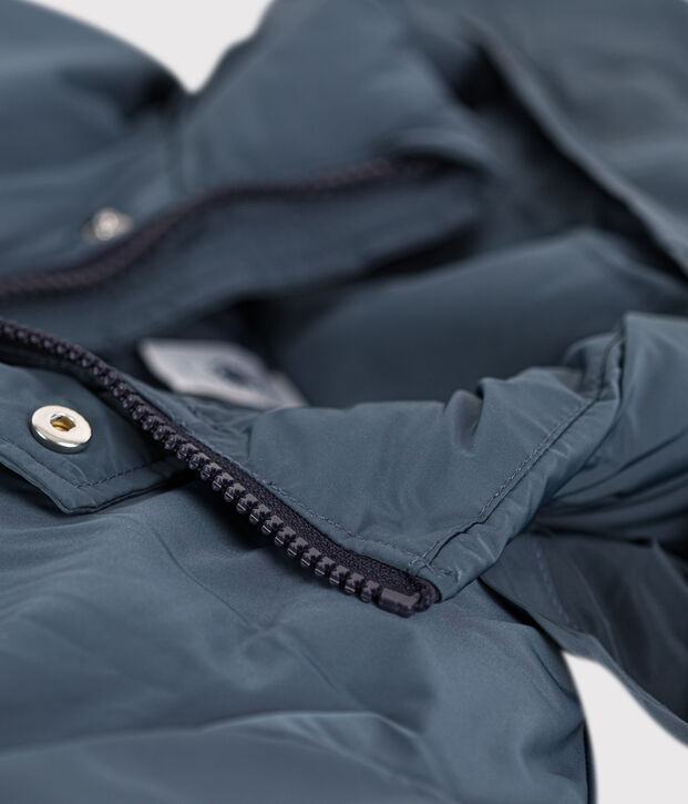 Halblange Kinder-Winterjacke f&uuml;r M&auml;dchen grau