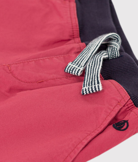Bermudas aus Baumwoll-Serge für Jungen rosa PAPI