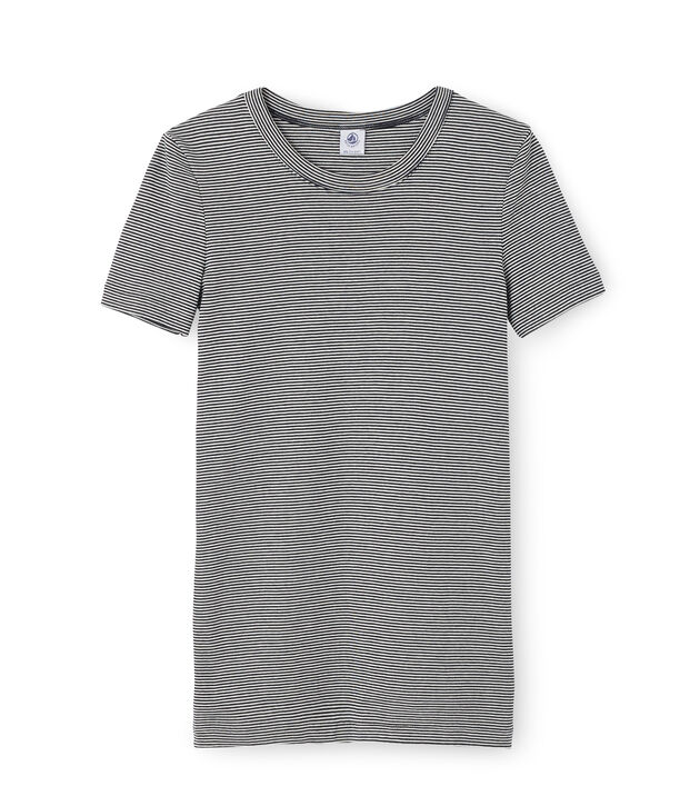 Ikonisches Damen-T-Shirt blau/weiss
