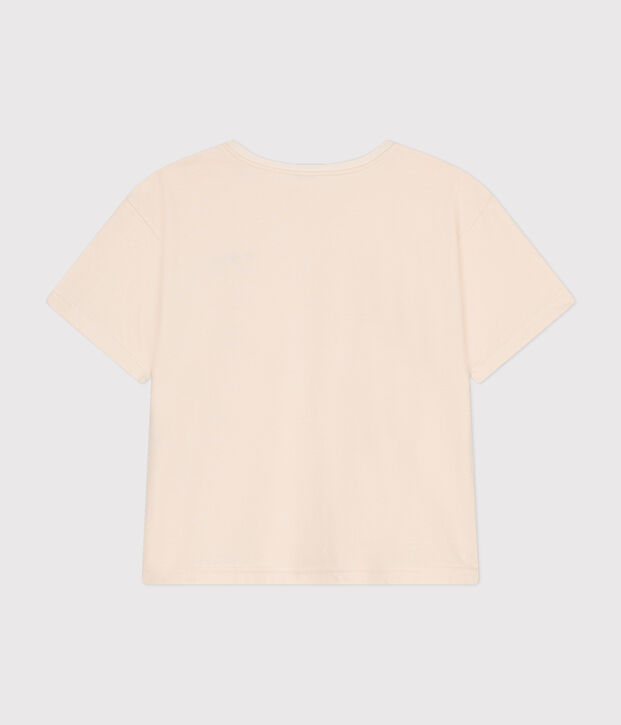 Damen-T-Shirt Le Boxy aus Baumwolle naturfarben