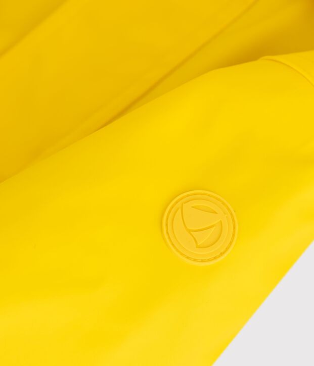 Ikonische einfarbige Baby-Regenjacke gelb