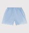 Kinder-Shorts aus einfarbiger Baumwolle blau