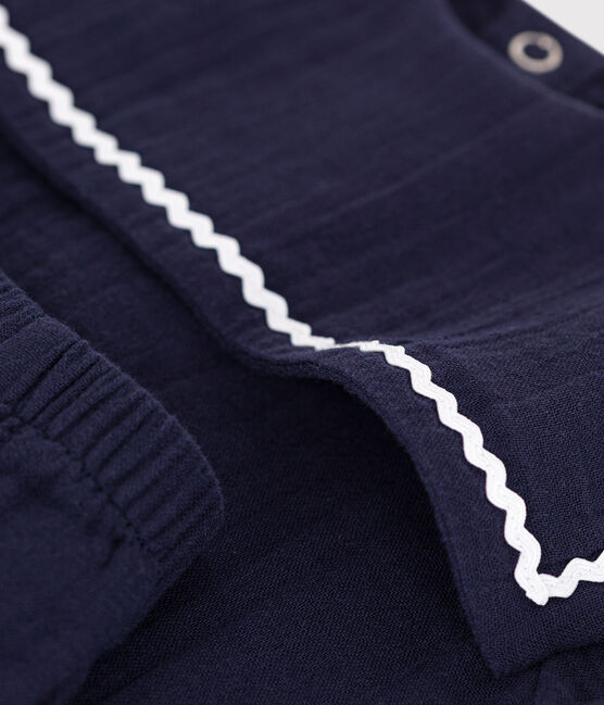 2-teiliges Baby-Set aus Baumwolle im Matrosen-Look blau SMOKING