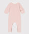 Baby-Strampler aus Samt rosa SALINE
