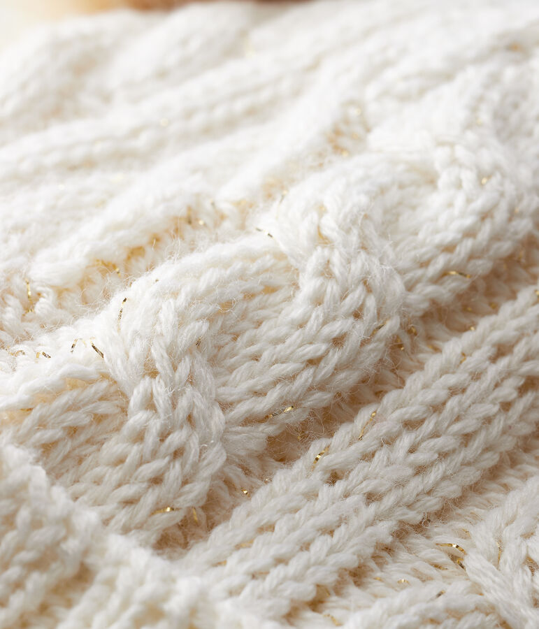 Kinderm&uuml;tze f&uuml;r M&auml;dchen weiss/gelb