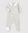 Baby-Strampler aus Bio-Baumwolle grau BELUGA CHINE