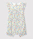 Kurzer Baby-Overall aus Popeline mit Blumenmuster