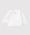 Baby-Cardigan aus gesteppter Bio-Baumwolle weiss MARSHMALLOW