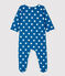 Baby-Strampler aus Molton und Bio-Baumwolle mit Sternenmuster MALLARD+ECUME