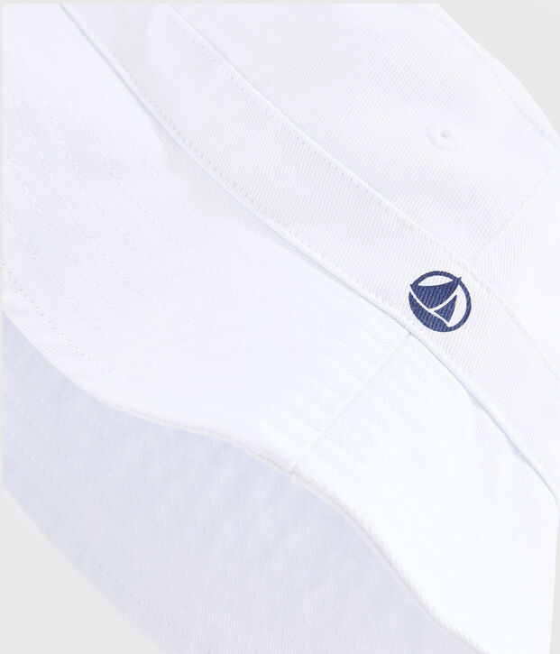 Kinderhut aus Twill weiss