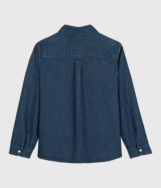 Kinder-Jeanshemd für Jungen blau DENIM BLEU DELAVE