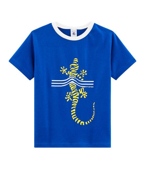 Kinder-T-Shirt für Jungen blau SURF