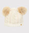 Kindermütze für Mädchen weiss MARSHMALLOW/gelb OR