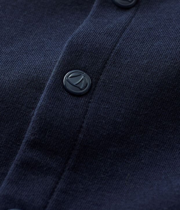Baby-Cardigan aus dickem, unifarbenem Bio-Jersey SMOKING