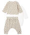 3-teiliges Baby-Set aus Wolle und Baumwolle für Jungen beige MONTELIMAR/weiss MULTICO