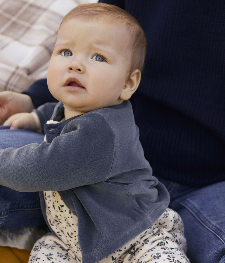Baby-Cardigan aus Baumwollnicki grau