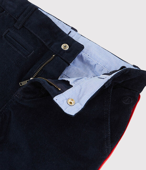 Kinder-Cordhose für Jungen blau SMOKING