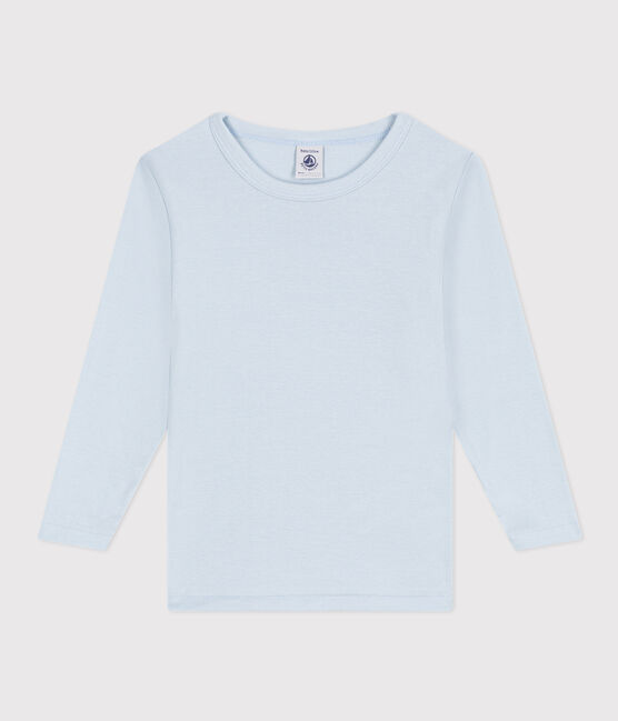 Langärmeliges T-Shirt aus Baumwolle. blau GOMME