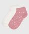 2er-Set Kinder-Socken aus Baumwolle mit Pünktchen für Mädchen variante 2