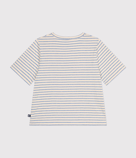Damen-T-Shirt "Le Boxy" aus Doppejersey weiss AVALANCHE/ SKY CHINE