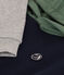 Kinder-Sweatshirt mit Kapuze aus Molton für Jungen blau SMOKING/weiss MULTICO