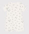 Baby-Kurzoverall aus Baumwolle mit Seehund weiss MARSHMALLOW/weiss MULTICO