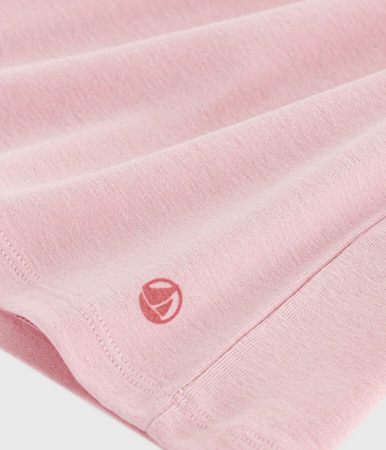 Kurz&auml;rmeliges Damen-T-Shirt L&rsquo;Iconique aus Baumwolle rosa