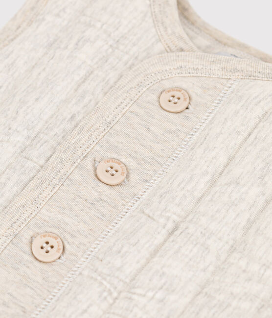 Baby-Weste aus gestepptem Doppeljersey beige MONTELIMAR CHINE